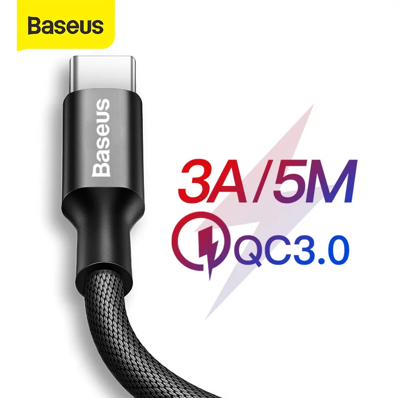 Baseus Usb Tipo C Cable Para Samsung S10 S9 S8 Huawei P20 carga rápida de 9 Note
