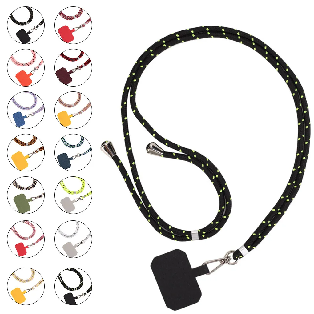 Universal Crossbody Patch Phone Lanyards Mobile Strap Lanyard Nylon Soft Rope Cell Hanging Cord Holder | Мобильные телефоны и