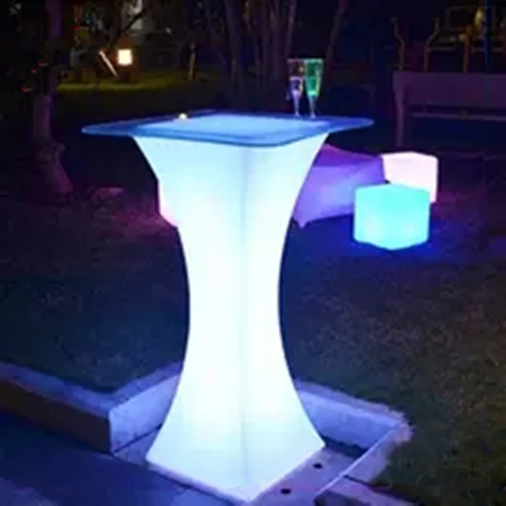 New led bar furniture colorful rechargeable wine table waterproof luminous cocktail table kTV disco bar supplies New led bar furniture colorful rechargeable wine table waterproof luminous cocktail table kTV disco bar supplies