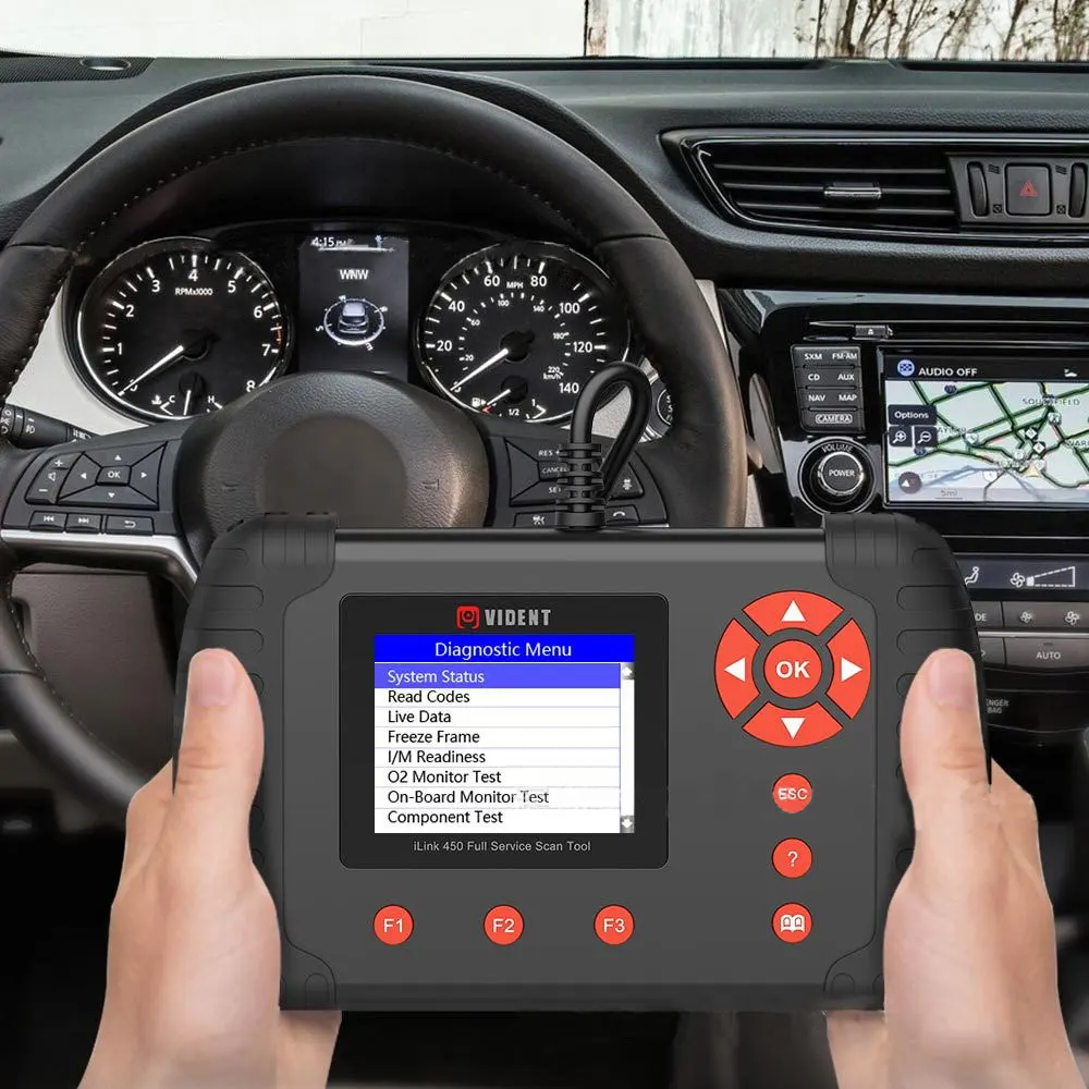 US $125.00 Vident ILink450 Car Full Service OBD2 Scan Tool Live Data EPB Oil Service ABS SRS Reset Battery Configuration Etc