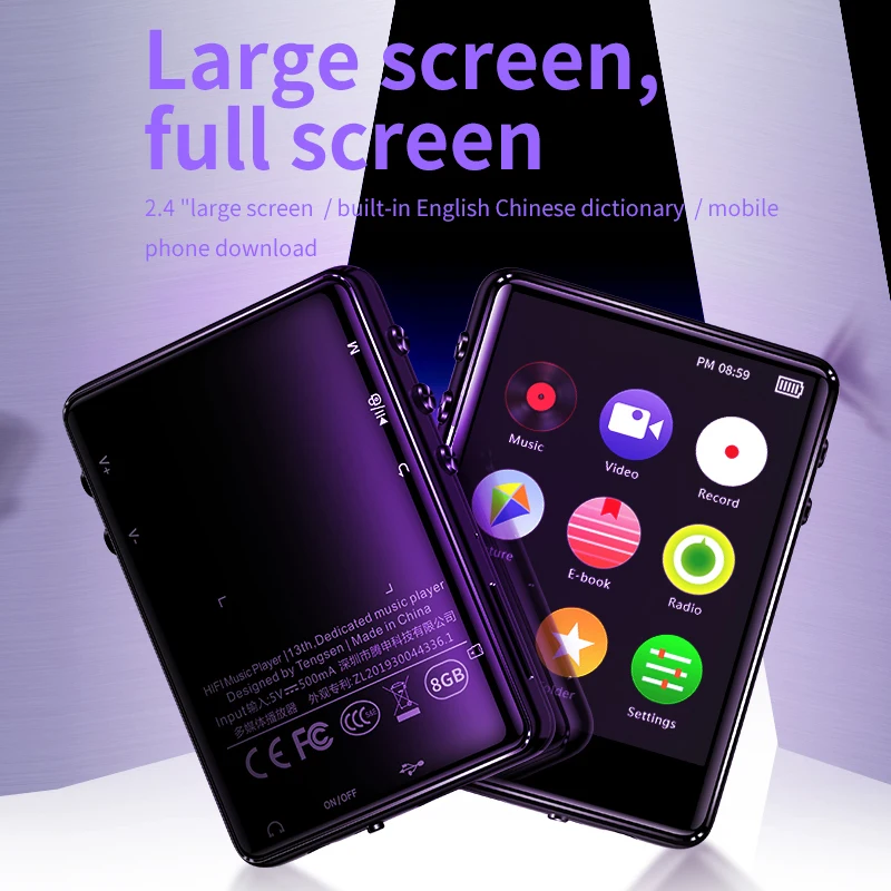 MP4 плеер ICEICE с Bluetooth колонкой и сенсорным экраном 2 4 дюйма|MP4-плееры| |