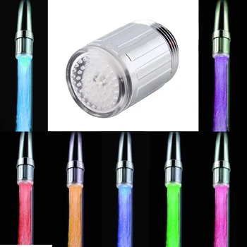 

LED Faucet Light Tap Nozzle RGB 7 Colors Change Blinking Temperature Faucet Aerator Water Saving Kitchen Bathroom Accessories