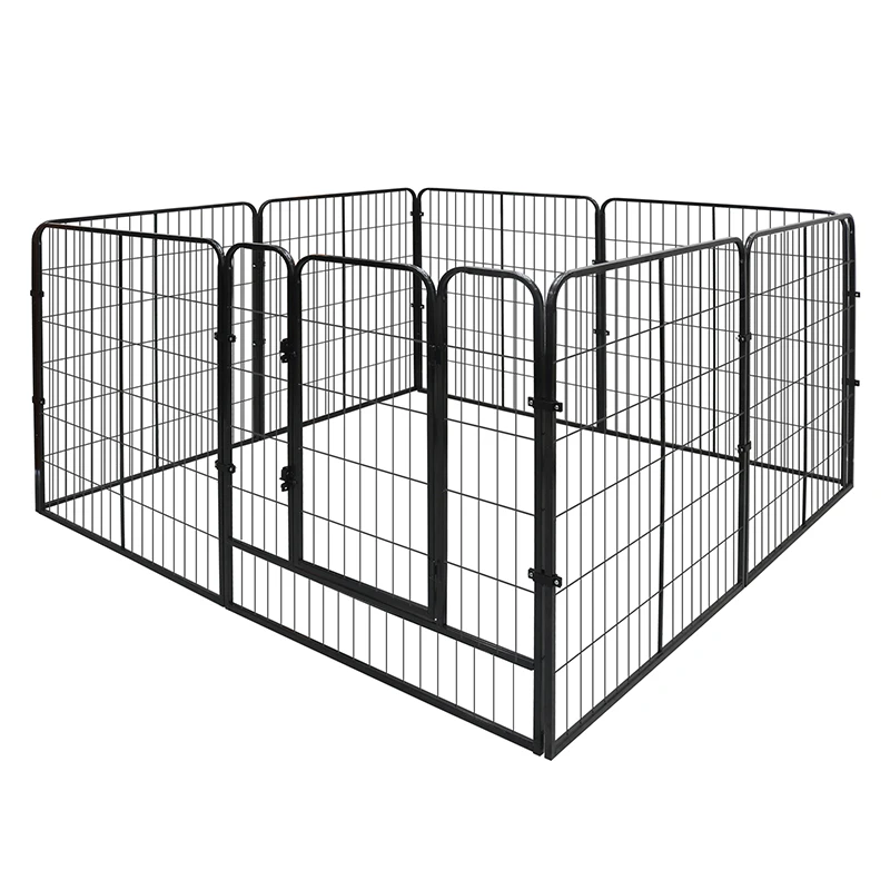 Heavy Duty Foldable Metal Indoor Outdoor Exercise Pet Fence Barrier Playpen  Kennel For Dogs Cats (40 Inch - 8 Panels) - Dog Fences - AliExpress