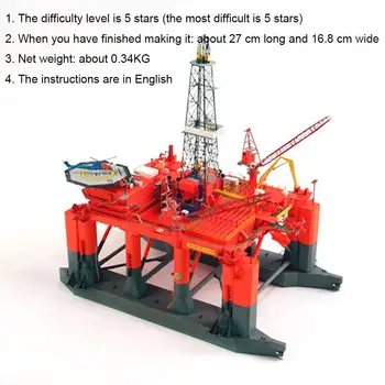 

1:400Scale Norway Bredford Dolphin Offshore Drilling Model Paper Model DIY Handcraft Kit Oil Puzzles Paper Handmade Drillin T9V1