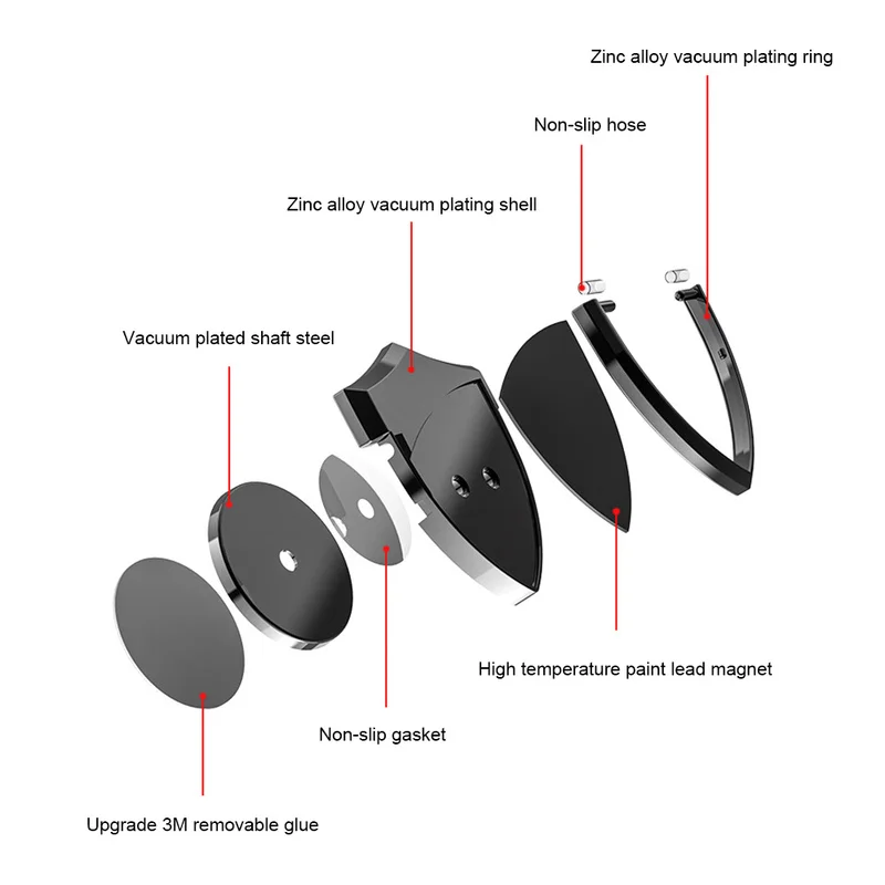 360 ослепительное Гальваническое магнитное кольцо кронштейн Универсальная лента для автомобиля мобильный телефон кронштейн кольцо Пряжка для IPhone для samsung
