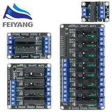 5V 1 2 4 8 kanałowy SSR G3MB-202P półprzewodnikowy moduł przekaźnikowy 240V 2A wyjście z rezystancyjnym bezpiecznikiem dla ARDUINO Diy Kit