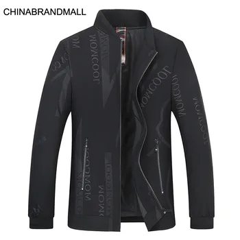 

2020 Men Autumn Printing Pattern Trend Jacket Fat Man Plus Fat Plus Size Baseball Collar Leisure Coat