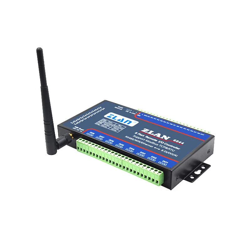 Zlan6844 Rs485 Wifi Ethernet Rj45 8 canales Di Ai Do Rs485 Modbus I/o ...