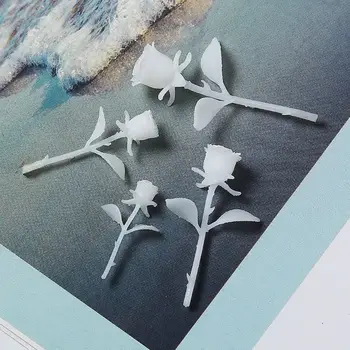 

DIY 3D Mini Rose Shape Epoxy Model Crafts Jewelry Making Silicone UV Resin Accessories