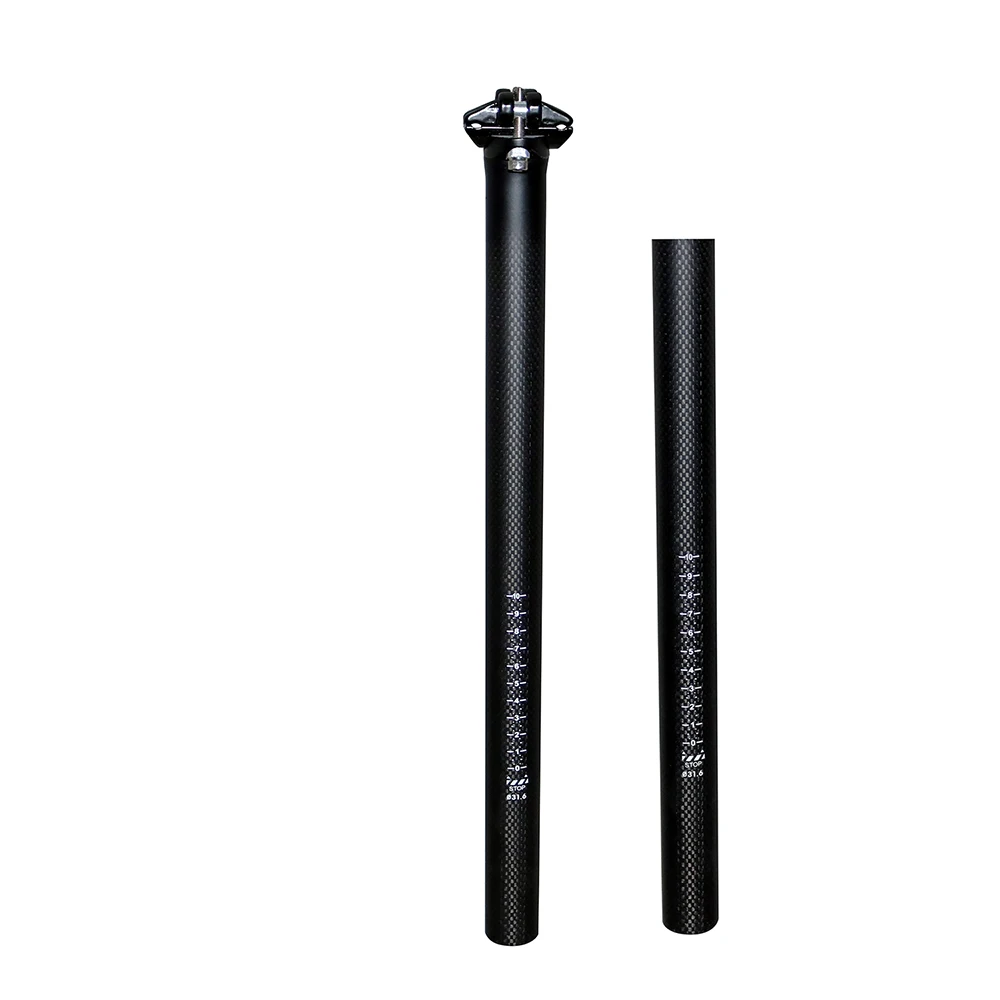 

2020 3K Matte Full Carbon Fiber Bicycle Seatpost Superlight MTB Road Bike Cycling Seat Post Parts 27.2/30.8/31.6 x 350/400 MM