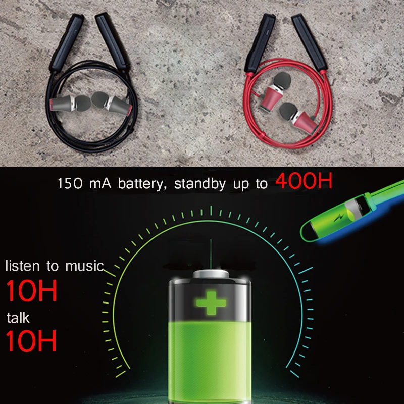 HWS-610, басы, Bluetooth, шейные наушники, Спортивные Беспроводные наушники с микрофоном, магнитная стереогарнитура для iPhone, xiaomi