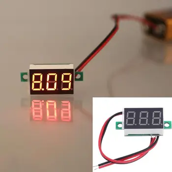 

0.36" Digital Voltmeter DC 4.5-30V 2 Wires Red LED Display Panel Voltage Meter