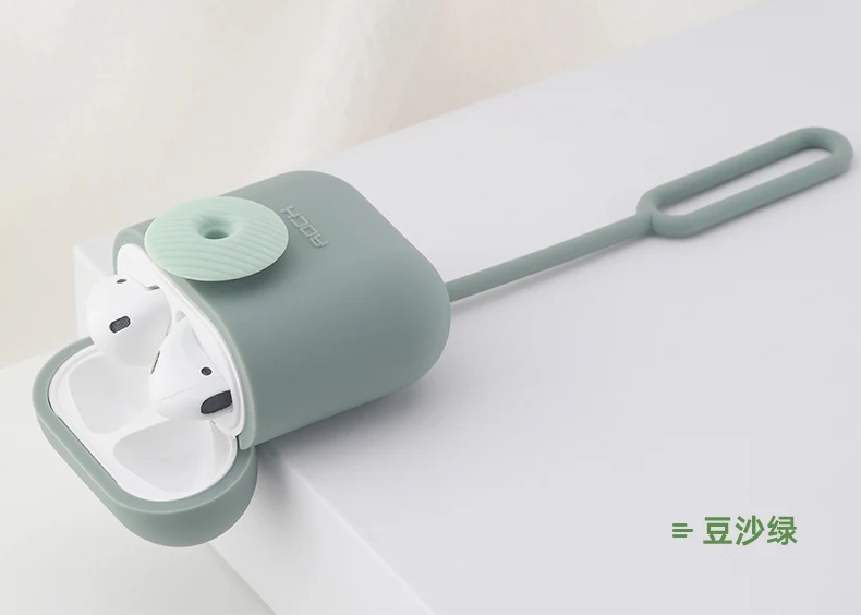 ROCK Мягкий силиконовый чехол для Apple Airpods противоударный чехол для Airpods 1 2 чехол для наушников s ультра тонкий защитный чехол Air Pods