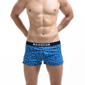

New Men's Underwear Boxer Shorts Cotton Men Home Lounge Shorts Sleep Bottoms Man Boxers Underpantsr Shorts
