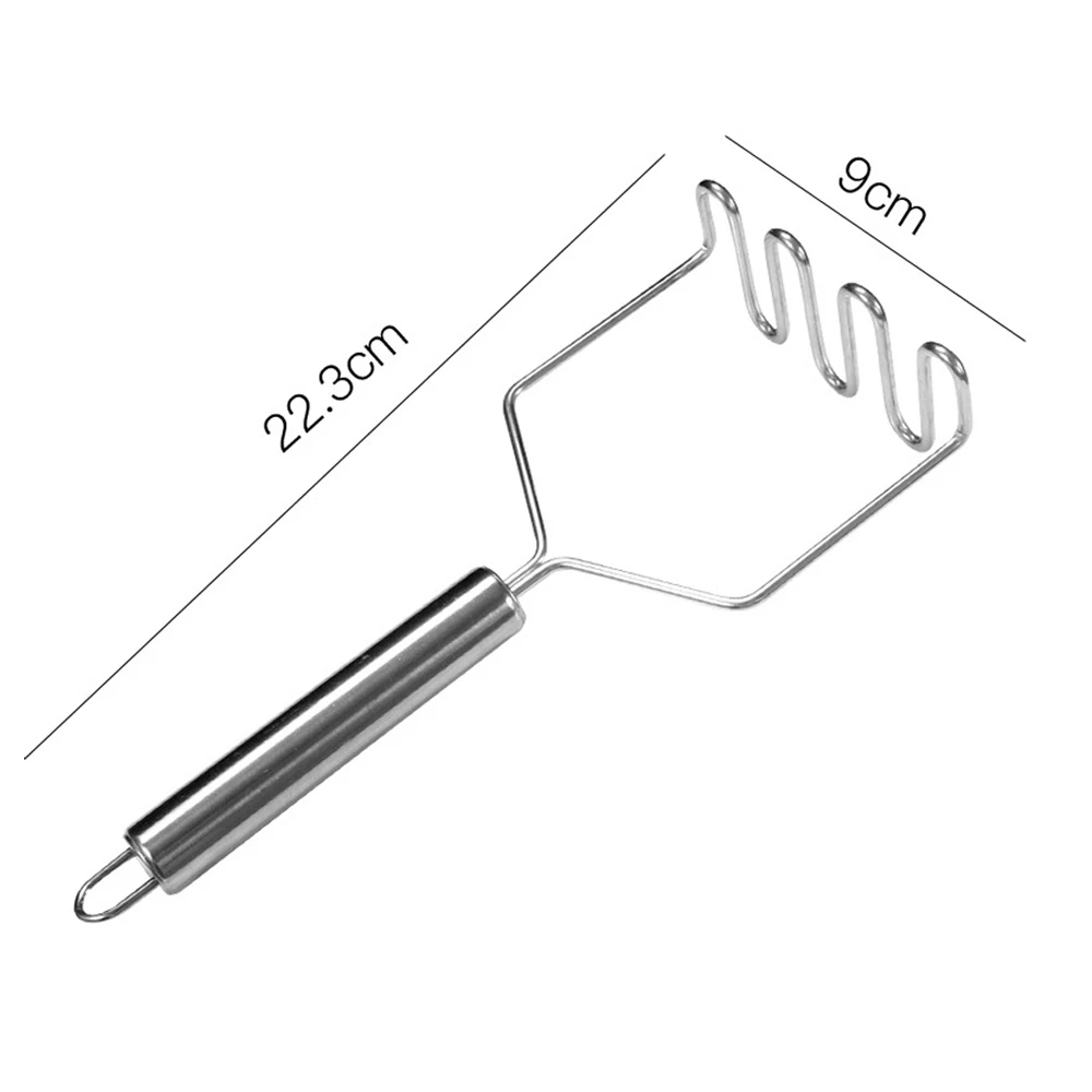 Stainless Steel Wave Shape Potato Masher Cutter Tool Kitchen Restaurant Gadgets Tools Fruit Vegetable Crusher vegetable chopper potato masher kitchen cutter