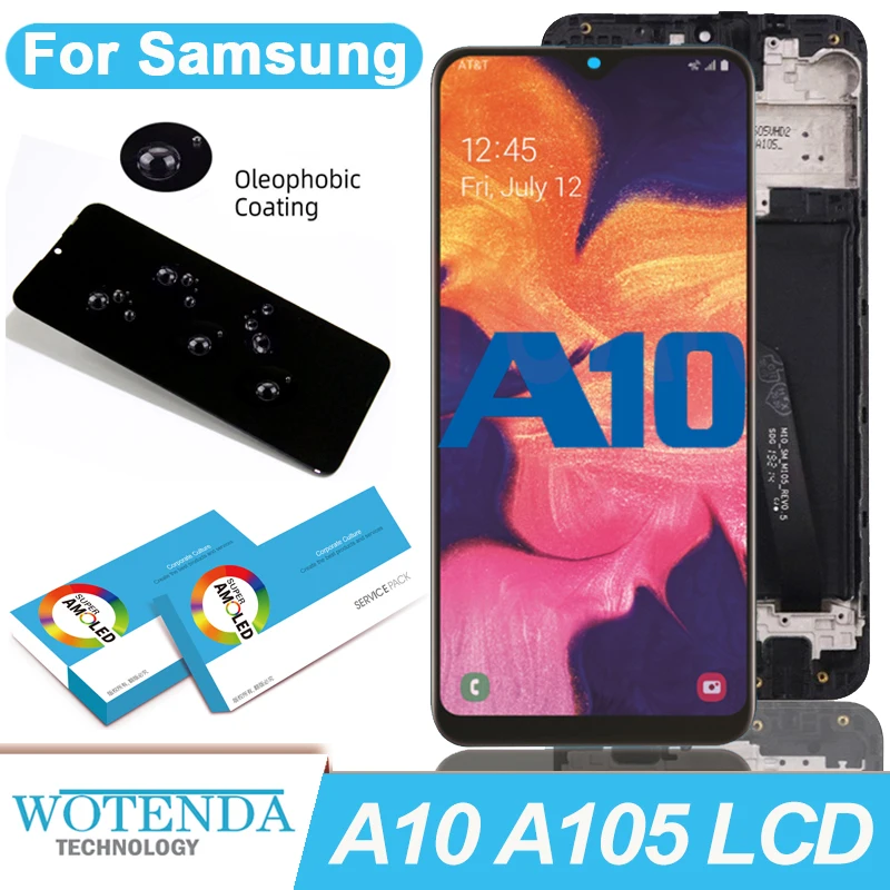 100% Оригинальный дисплей 6 2 дюйма для Samsung Galaxy A10 A105 A105F SM-A105F полный ЖК-дисплей с