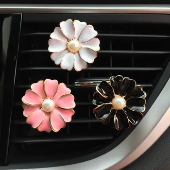 

1PCS Car Flower Air Freshener Solid Fragrance Auto Decoration Interior Accessories Auto Outlet Fragrant Perfume Clip Car-styling