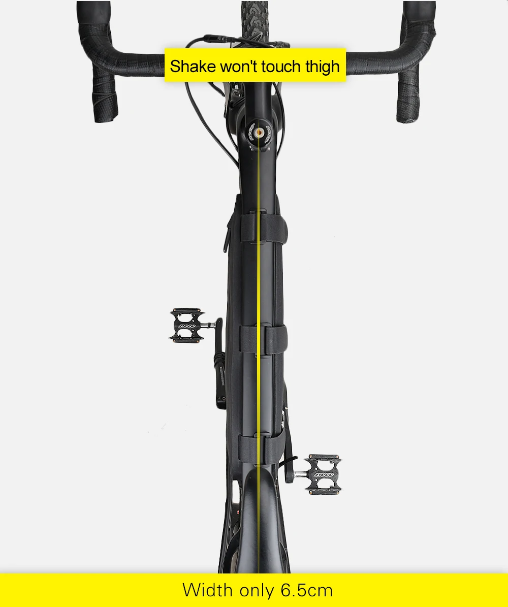 Rhinowalk-bolsa impermeable para cuadro de bicicleta, bolsa triangular de gran capacidad, para tubo, herramienta de ciclismo, accesorio para bicicleta, 4L