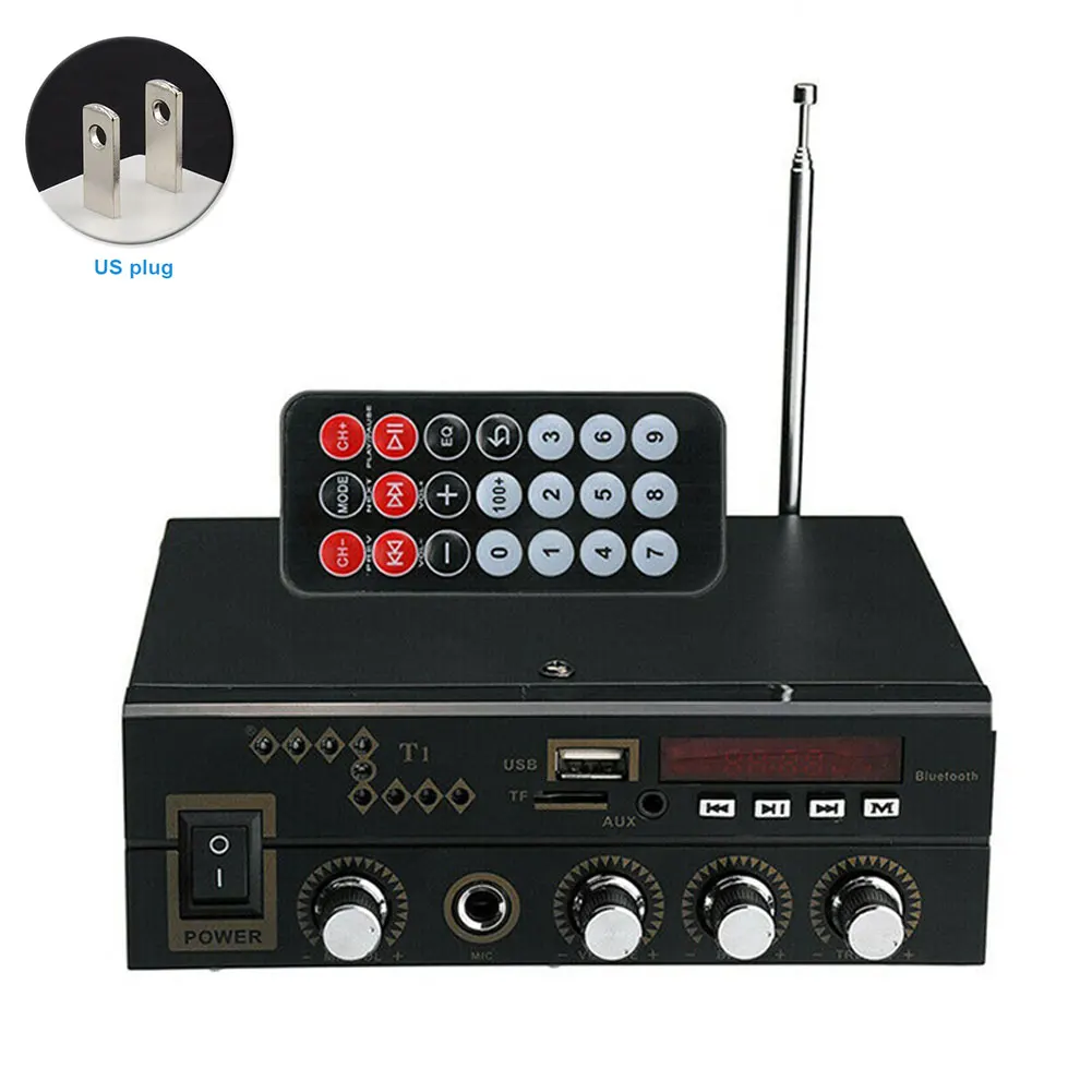 Мини Портативный HIFI USB FM Аудио плеер Домашний MP3 Цифровой усилитель Bluetooth