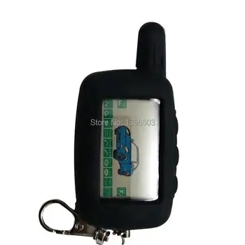 

2-way LCD Remote Control Key Trinket +Silicone Case for Russian KGB FX-5 FX5 FX 5 Two Way Car Alarm Starline A9 Jaguar EZ-beta