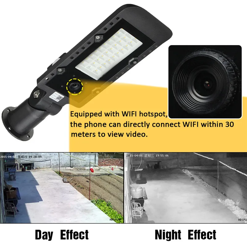 DC12V 35W уличный светильник ing водонепроницаемый IP65 светодиодный уличный светильник с WiFi 1080P ip-камера алюминиевый сплав садовая настенная лампа