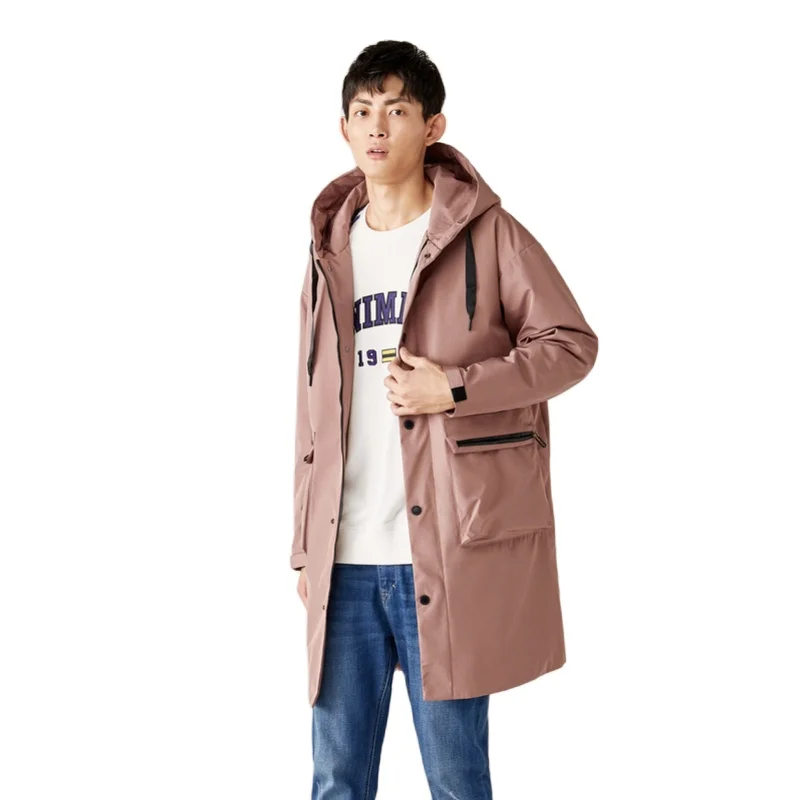 Куртка SEMIR Мужская зимняя с капюшоном хлопковая теплая ветровка в Корейском