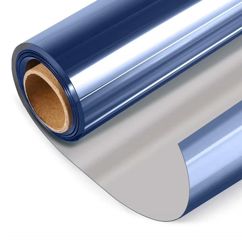 3m Length Thermal-Insulation Glass Film Dark Blue Silver Glare Reduction Energy-Saving One Way Mirror Removable Tint-Film