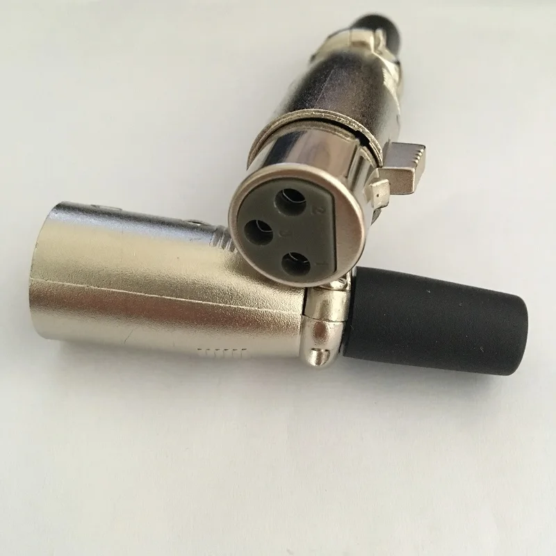 10 шт./лот XLR 3Pin аудио микрофонный кабель Разъем штекер Женский Штекер подключения