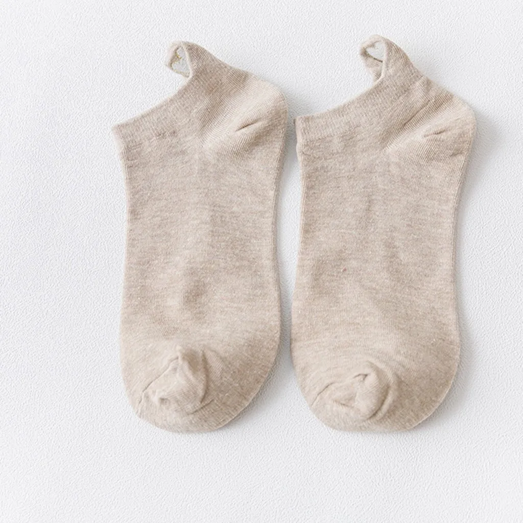 Женские модные однотонные Носки с вышивкой сердца, мягкие теплые Носки, смешные Носки Харадзюку, Женские и мужские Носки унисекс