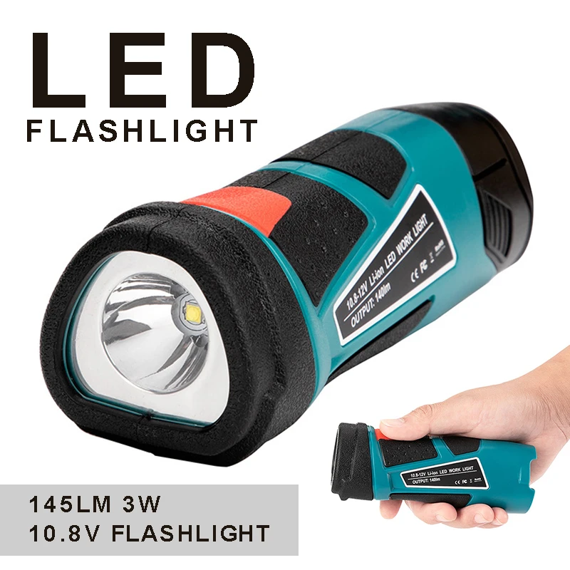 New 1pc 10.8V LED 145LM 3W Portable Cordless Torch Light Body Only For Makita LED Work Light