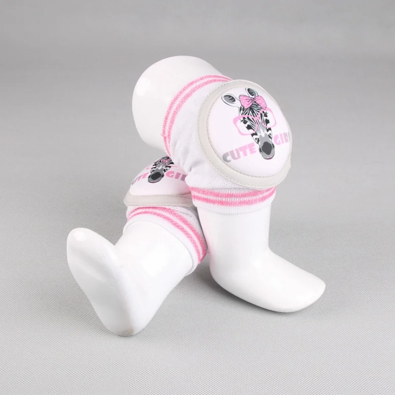 Newborn Knee Pads Breathable Toddlers Baby Safety Knee Pads Kids Infant Leisure Cute Cartoon Print Crawling Knee Protector