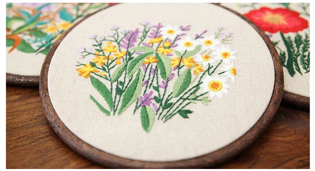 Green Plant Embroidery Kit-handmade Embroidery wall Decoration Kit