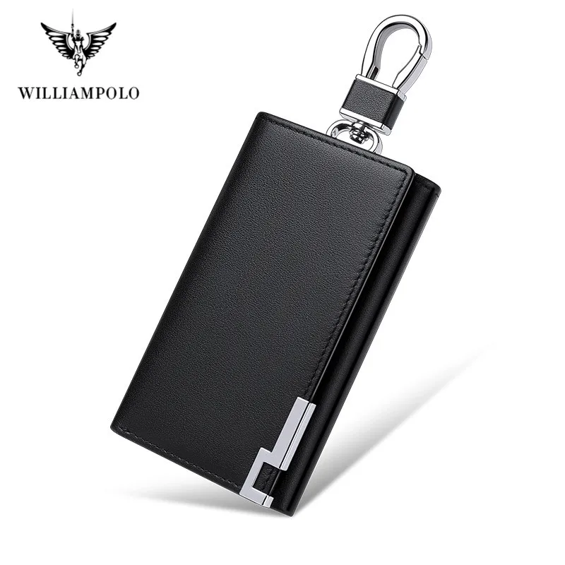 Мужской многофункциональный чехол для ключей из воловьей кожи Williampolo