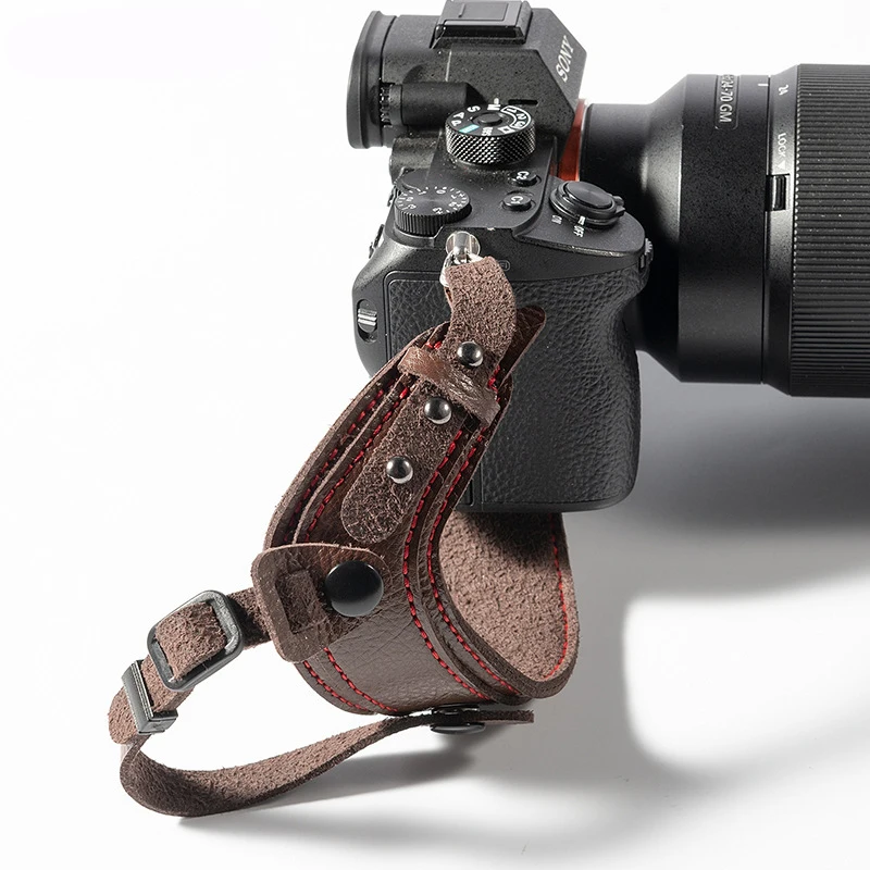 Correia de Pulso de Couro para Câmera Portátil à Prova Cinto para Canon Dslr D'água Nikon Sony Leica Fujifilm Lxh - Image 5