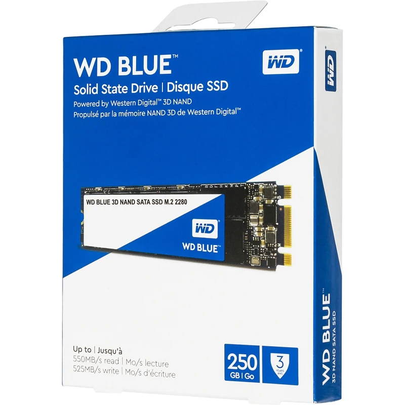 Накопитель SSD WD Original SATA III 250Gb WDS250G2B0B Blue M.2 2280