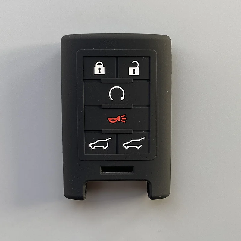 Silikon Auto Schlüssel Abdeckung Fall Shell Halter Für Cadillac Escalade CTS XTS DTS SRX 2013-2014 ATS GMC Schlüssel zubehör – Detail 2