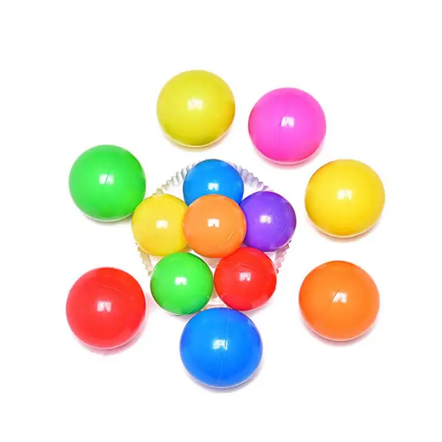 100Pcs Colorful Soft Water Pool Ocean Wave Ball Outdoor Fun Sports Baby Toy Amusement Park Props 3