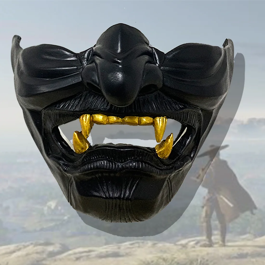 Ghost Of Tsushima Masque Jin Sakai Gosaku Samurai Knight Legion Resine Masque Facial Complet Cosplay Halloween Party Props