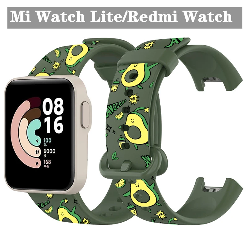 Silicone Strap For Xiaomi Mi Watch Lite Cartoon Strap Watch Replacement Bracelet Wristband for mi watch lite Redmi Watch Strap