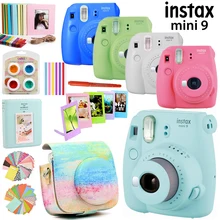 Fujifilm Instax Mini 9 только для камеры/с 50 листов белых мини-фотографий/13 в 1 комплект чехол+ наклейка+ другие аксессуары