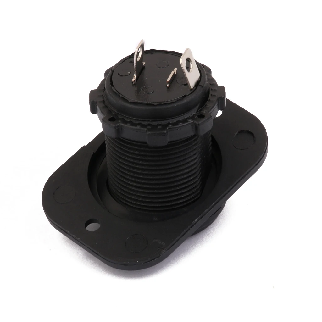 12V-24V Motorcycle Waterproof Cigarette Lighter Socket Power Outlet Plug 