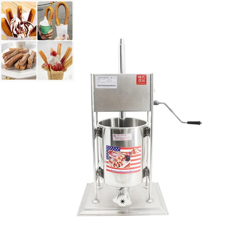 

10L Commercial Electric Spanish Churrera Churro Maker Filler Churros Making Machine CE Stainless Steel