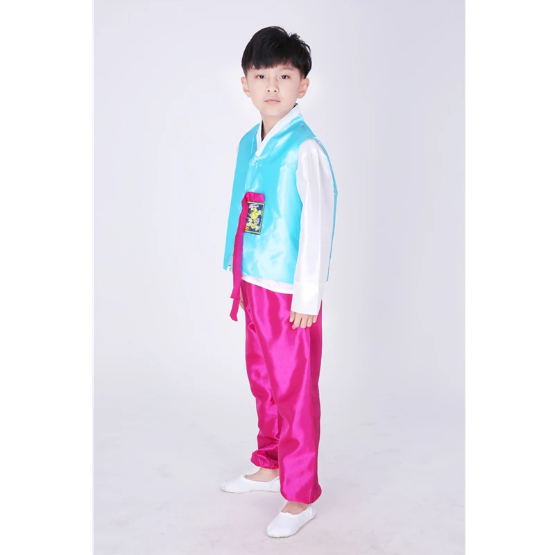 Модная детская одежда в Корейском стиле; традиционные костюмы для мальчиков и девочек; вечерние костюмы с вышивкой в восточном стиле - Цвет: Boy Color8