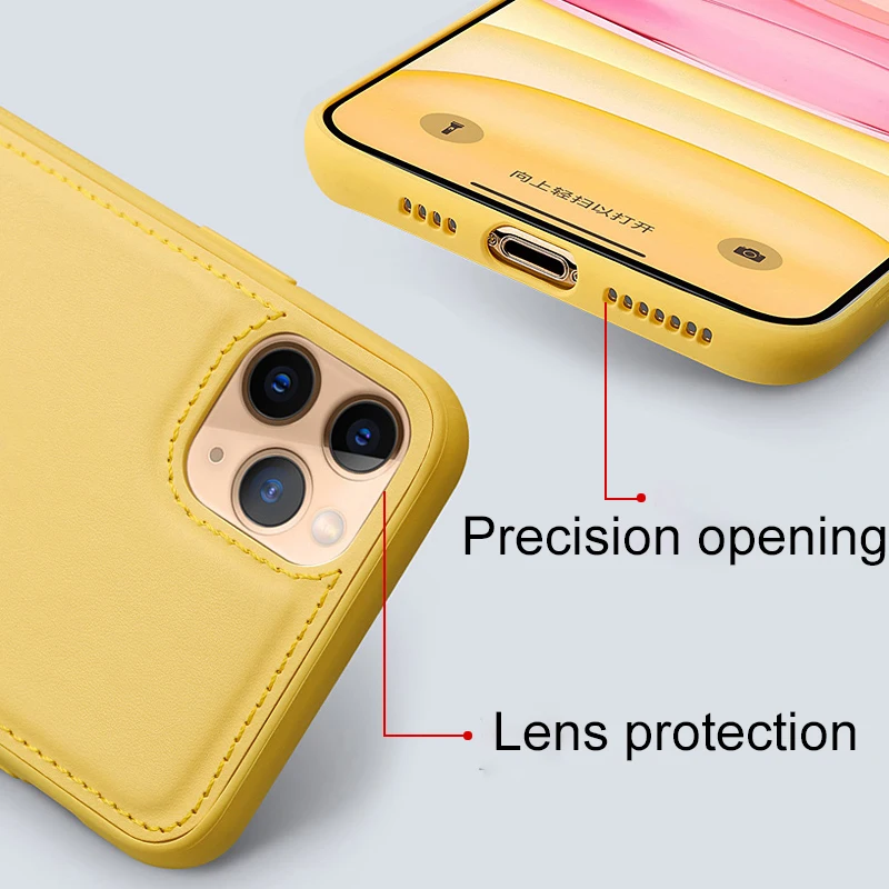 Кожаный чехол для телефона для iPhone11 Pro Max мягкий чехол xs max x xr силиконовый анти-осень 8 plus 7 милый ультратонкий высококачественный