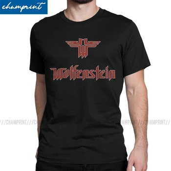 

Castle Wolfenstein Men T Shirt Vintage Tees Short Sleeve Round Neck T-Shirt Pure Cotton Gift Idea Tops