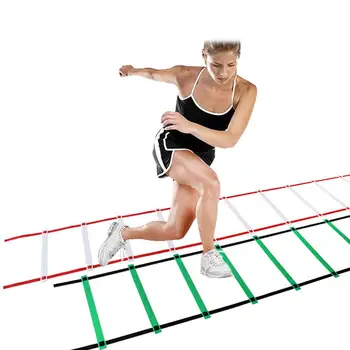 

HobbyLane 6 Rung 12 Rung Nylon Straps Training Ladders Agility Speed Ladder Stair Soccer Football Speed Ladder Fitness Equipment