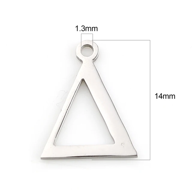 Fashion 304 Stainless Steel Charms Silver Color Greek Alphabet Pendants for Women Necklace Earring Jewelry Accessories Gifts Style D