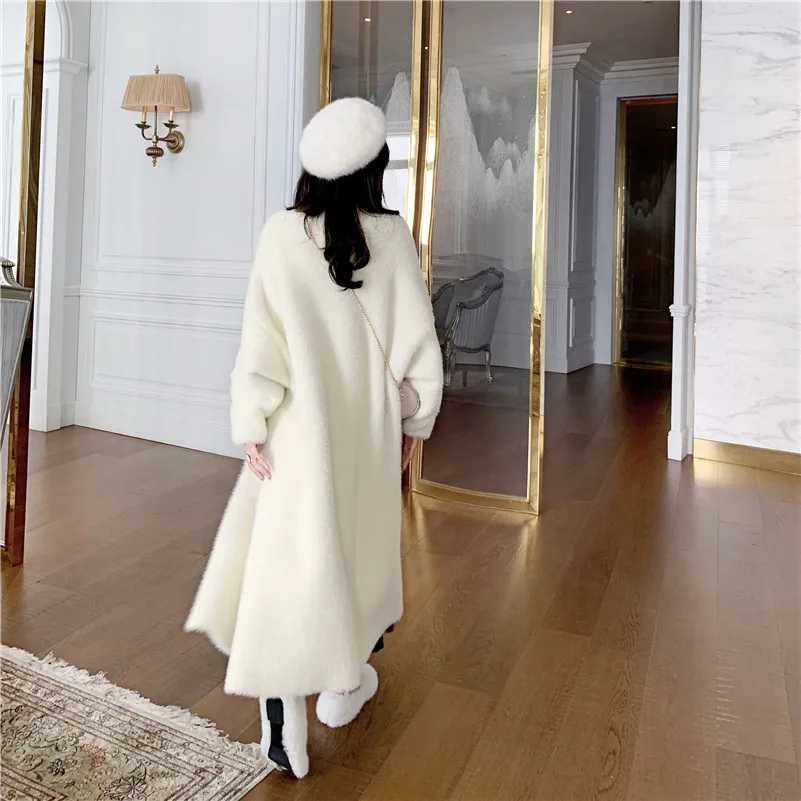 Heydress осеннее женское однотонное пальто из искусственного меха женская толстая верхняя одежда зимнее теплое длинное пальто женское элегантное зеленое пальто