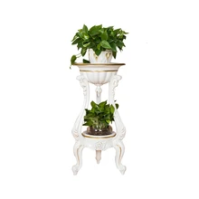 Многоэтажный Золотой Описание стойка для цветов белый цветок несколько имитации твердой древесины Балконная полка