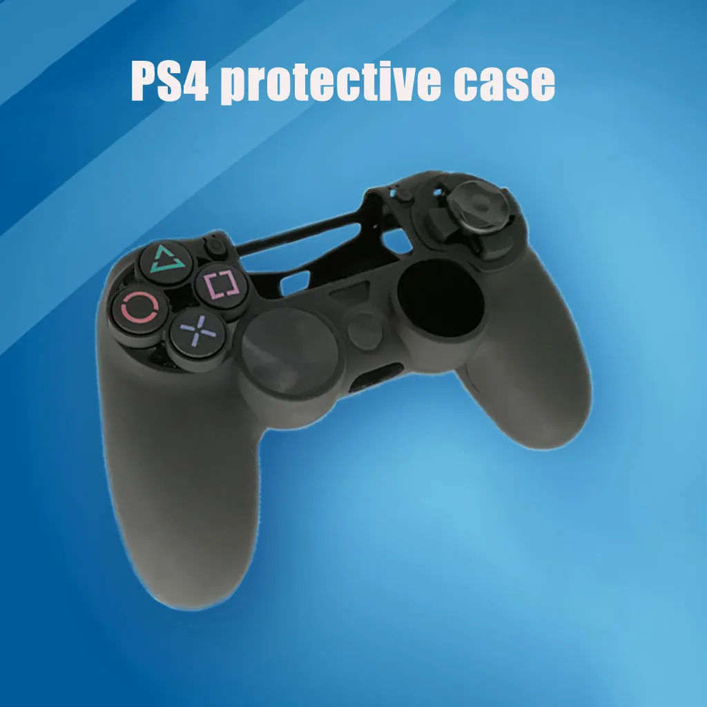 Высококачественный чехол для контроллера для игровой станции PS4, мягкий силиконовый защитный чехол для геймпада, резиновый чехол